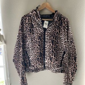Onzie leopard print rain coat